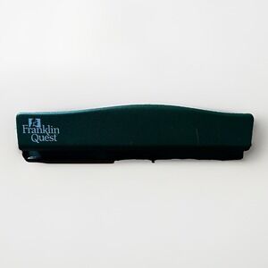 Franklin Quest 6-Hole Paper Punch Planner Olive Army Green Made in USA Office